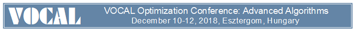 VOCAL Optimization Conference: Advanced Algorithms